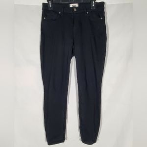 PAIGE BLACK VERDUGO ANKLE PETITE STRETCH DENIM SKINNY JEANS WOMENS 27